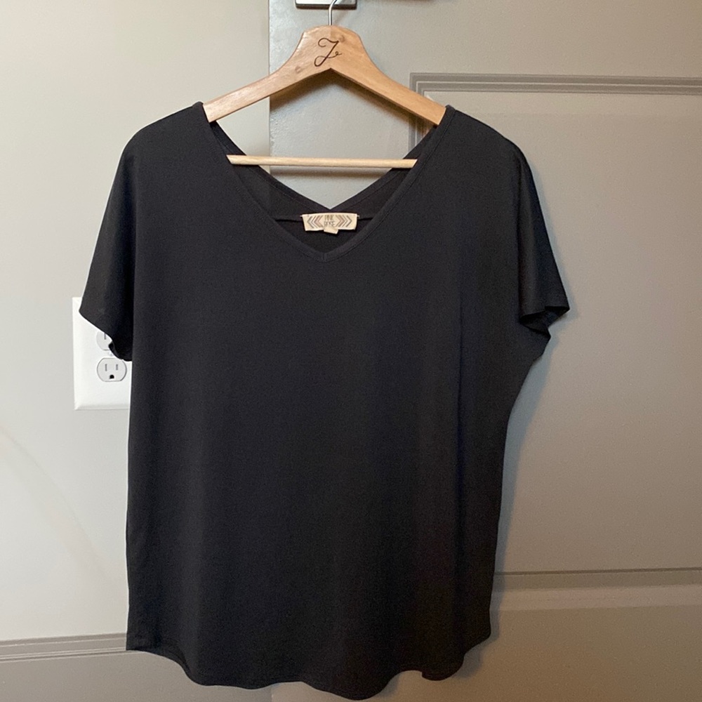 Pink Rose Navy Tee